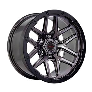 20″ A-Line Bounty 6/139 Titanium Black Lip Alloy Wheels