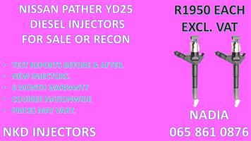 DIESEL INJECTORS FOR SALE FOR NISSAN PATHFINDER YD25 - RECONDITIONED