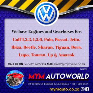 IMPORTED USED VW ENGINES & GEARBOXES FOR SALE 