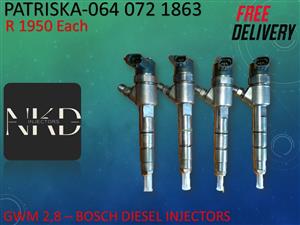 GWM 2,8 DIESEL INJECTORS FOR SALE