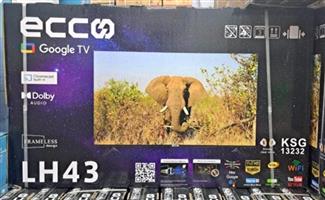 Ecco 43 inch google smart TV  Contact for price payment confirms your order