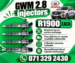 GWM 2.8 INJECTORS FOR SALE WITH WARRANTY 