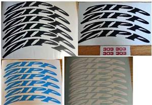 ZIPP bicycle rim stickers decals sets