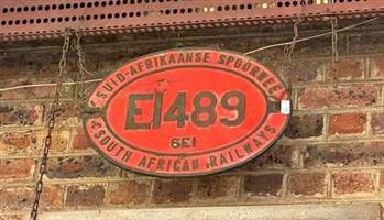 Original: South African Railways - Brass Number Plate Size: 370mm x 500mm 