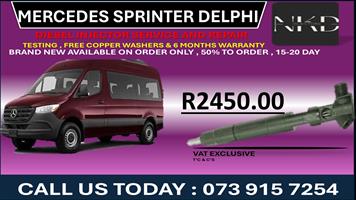Mercedes Sprinter Delphi Diesel Injectors 