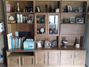3 Piece wooden wall unit