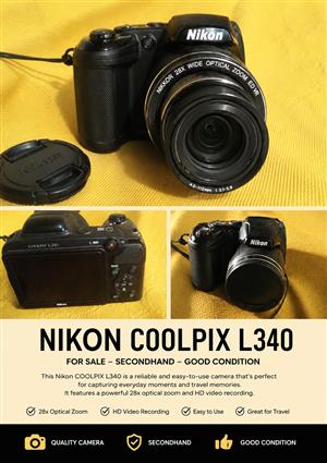 Nikon COOLPIX L340 Digital Camera | Secondhand | Good Condition | For Sale