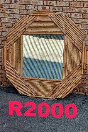 BEAUTIFUL BAMBOO  MIRROR – ONLY for Sale!