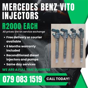 MERCEDES BENZ VITO INJECTORS FOR SALE WITH WARRANTY 