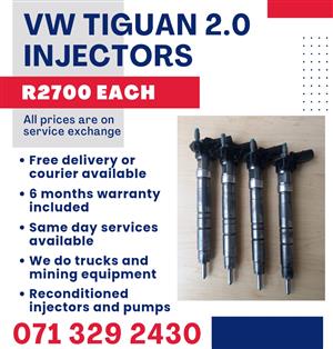 VW TIGUAN 2.0 INJECTORS FOR SALE WITH WARRANTY 