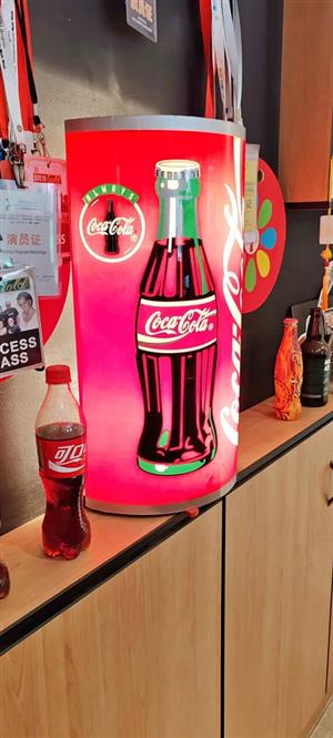Coca Cola wall fitting or bar counter half barrel light