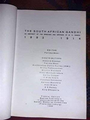 The south african gandhi book by Fatima Meer