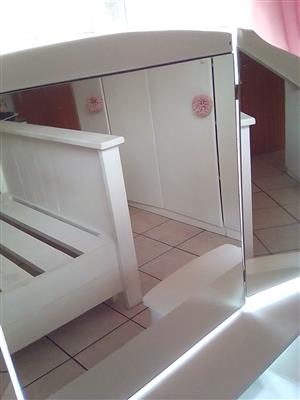  bedroom furniture dressing table and bed high headboard and footboar