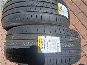 Brand new Dunlop tyres