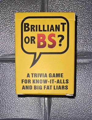Brilliant or BS Card Game Brand New