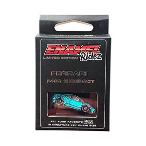 Ferrari F430 Widebody Blue - Die-Cast Enamel Keychain