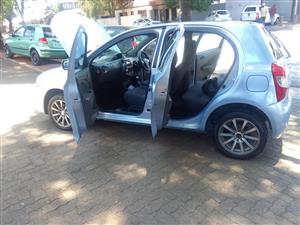2013 Toyota etios 1.5 engine capacity blue color hatchback manual transmission mileage 90000km petro