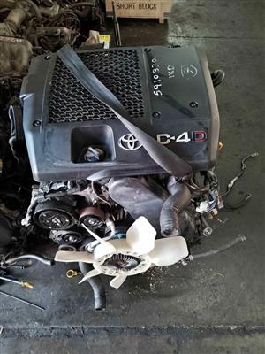 TOYOTA D4D 1KD 3.0L COMPLETE ENGINE FOR SALE