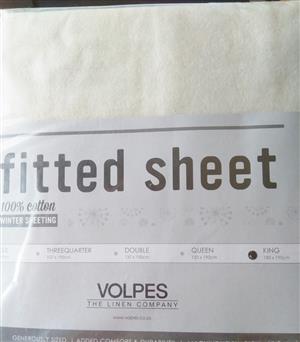 Brand New Volpes Winter Fitted Sheet Size King