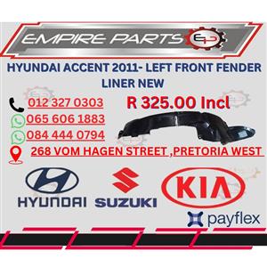 HYUNDAI ACCENT 2011- LEFT FRONT FENDER LINDER NEW FOR SALE*