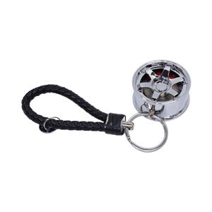 JDF Alloy WWheel & Disc Keyring with Strap (Chrome)