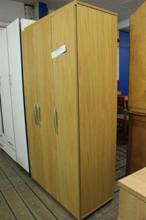 -BROWN 3 DOOR WARDROBE(S067525A)-