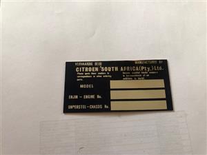 Citroen matter plate 