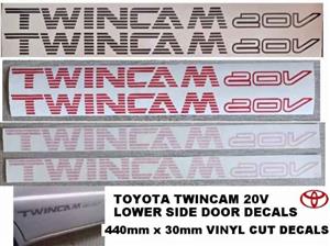 Toyota Twincam 20V stickers decals vinyl graphics