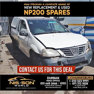 NISSAN NP200 STRIPPING FOR SPARES
