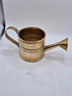 Vintage mini brass watering can,