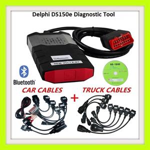 OBD2 Diagnostic Bluetooth Delphi DS150E with Car, Truck  Adapters and comes 
