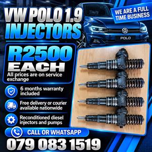 VW POLO 1.9 INJECTORS FOR SALE 