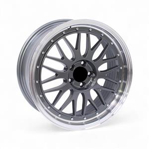 17″ QS-H28 5/100 Gunmetal with Machined Lip Alloy Wheels