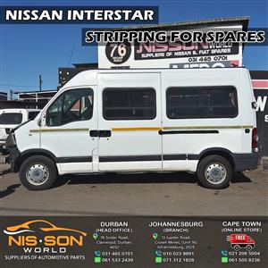 NISSAN INTERSTAR STRIPPING FOR SPARES