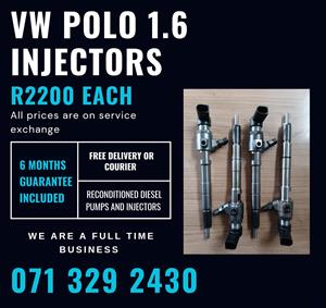 VW POLO 1.6 INJECTORS FOR SALE WITH WARRANTY INCLUDED 