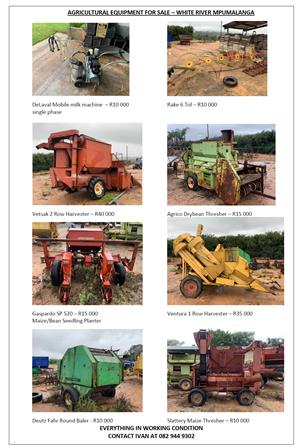 Agricultural Equipment for sale