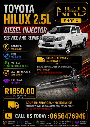 Toyota_Hilux_2.5L_Diesel_Injectors_On_Recon