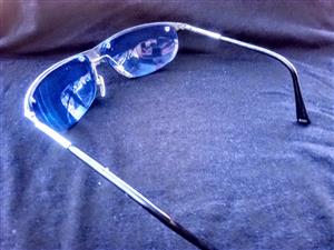 Vintage Hi-TEK Designers London Blue Mesh Sunglasses - Rare Collectable 
