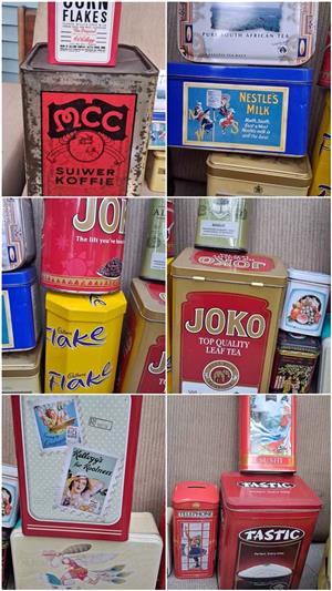 Tea abd food tins