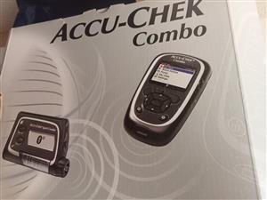 Accu-check combo insulin pump,accessories to wear pump as well as consumables 