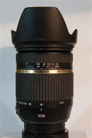 Tamron 18-270mm zoom lens