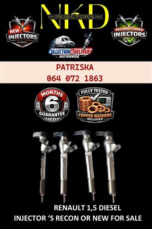 DIESEL INJECTORS EXPERTS -CONTACT TODAY FOR RENAULT 1.5