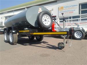 2500L TANKER FOR DIESEL/PARAFFIN MADE FROM HOT ROLLED MILD STEEL DOUBLE AXLE