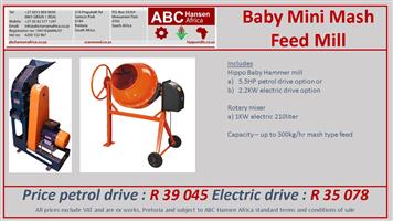 BABY MINI MASH FEED MILL (ELECTRIC DRIVE)