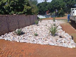 Landscaping garden stones
