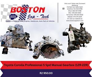 Toyota Corolla Professional 5 Spd Manual Gearbox (1ZR-2ZR)