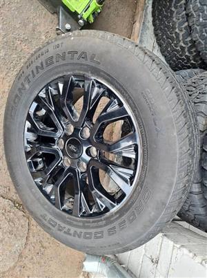 Ford Thunder original alloy mag size 18 +tyre can be used as spare wheel