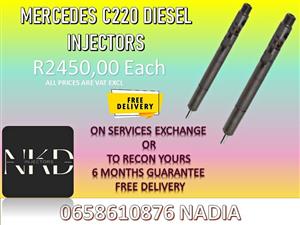 MERCEDES C220 DIESEL INJECTORS FOR SALE WE ALSO RECON