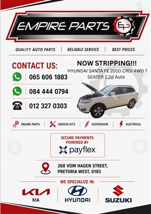 NOW STRIPPING!!!  HYUNDAI SANTA FE 2010 CRDi 4WD 7 SEATER 2.2d Auto