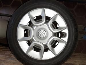 Bridgestone Ecopia 175/65/15 tyres on rims